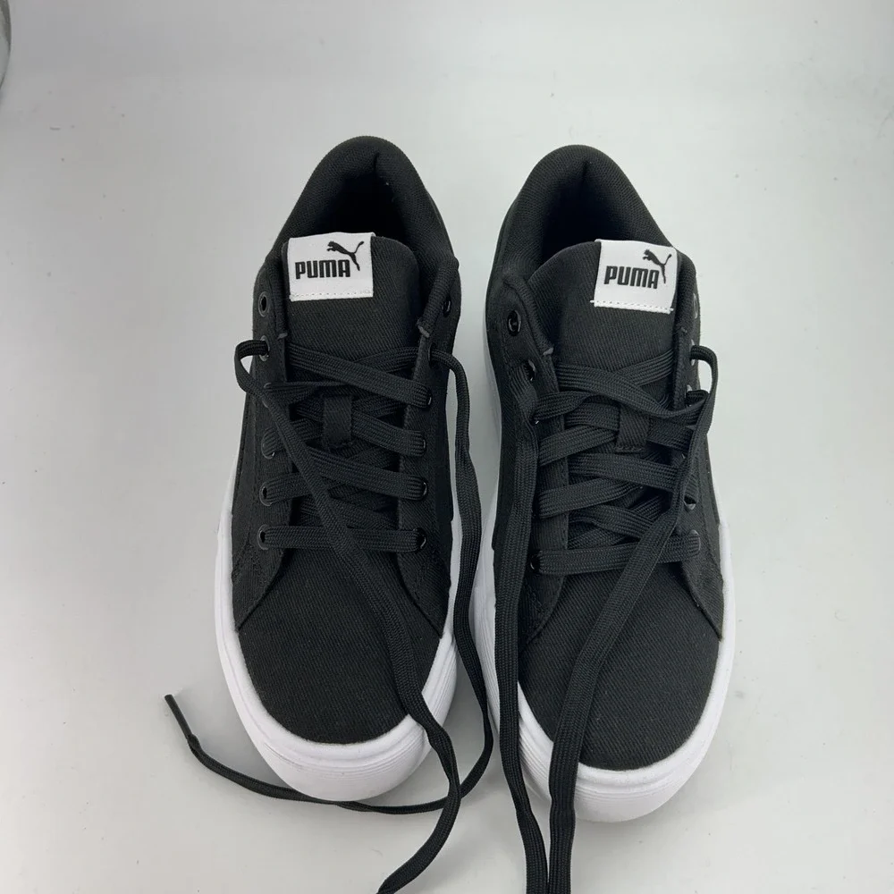 PUMA Kaia 2.0 CV Shoes Womens Size 8 Black Canvas Platform SoftFoam+ Sneakers - Picture 13 of 15
